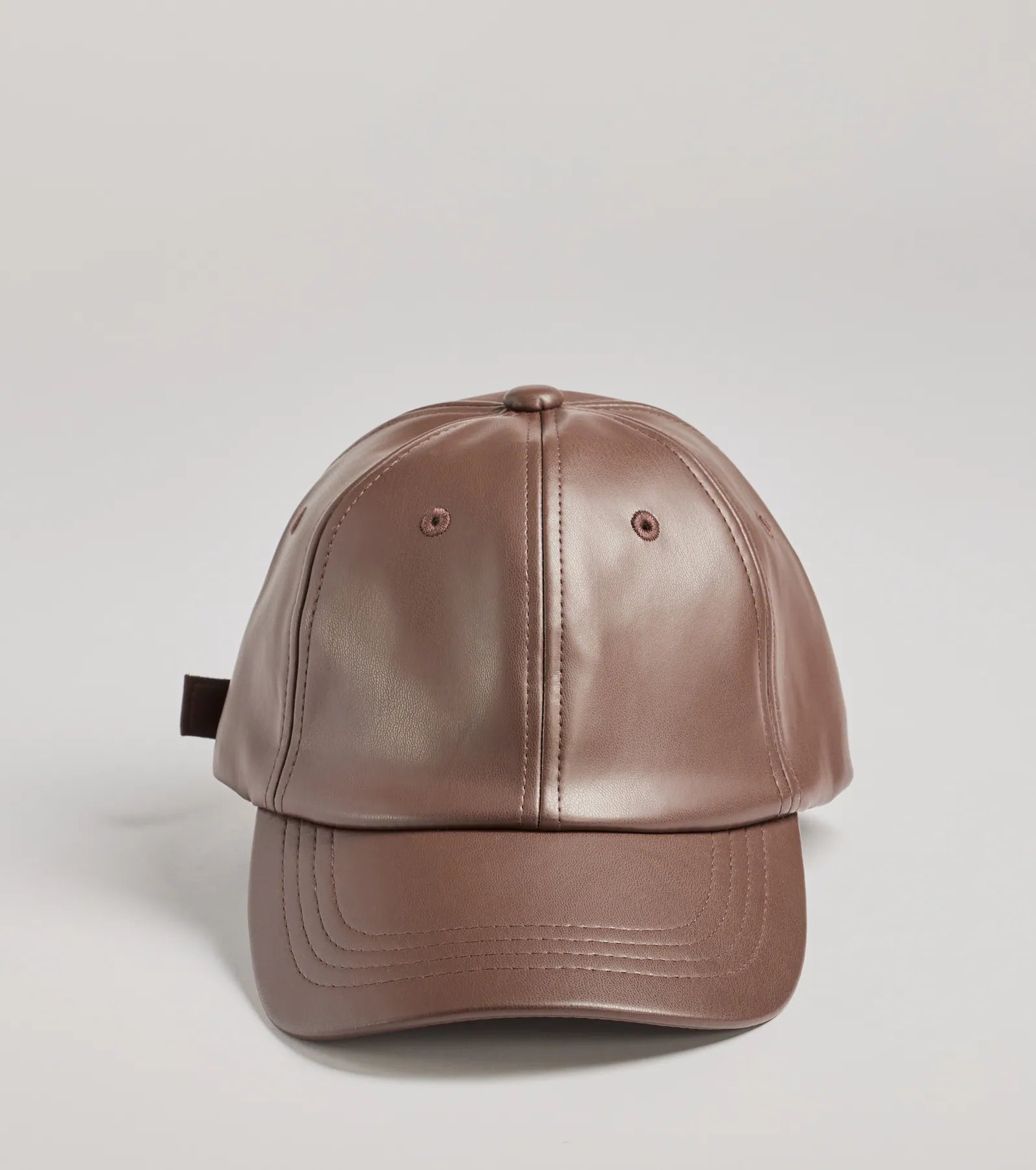 Chic Vibes Faux Leather Baseball Cap