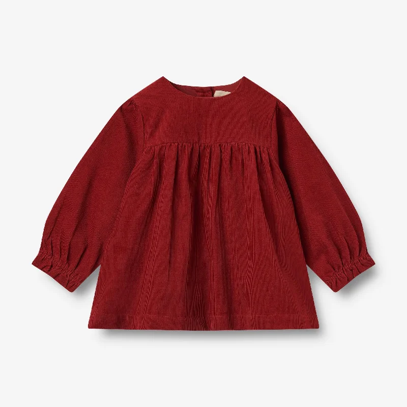 Dress L/S Elvira - cherry red