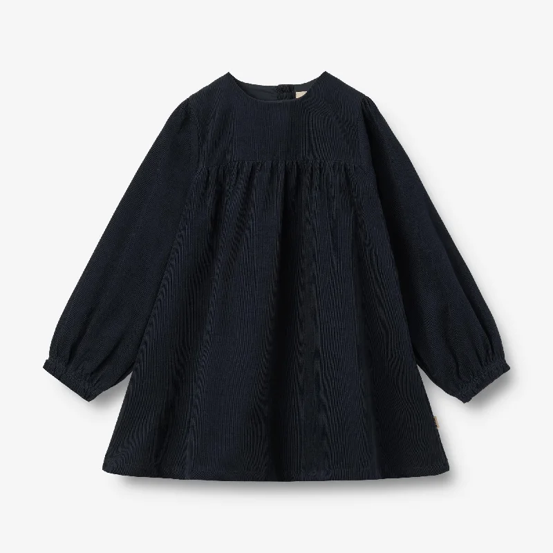 Dress L/S Elvira - navy