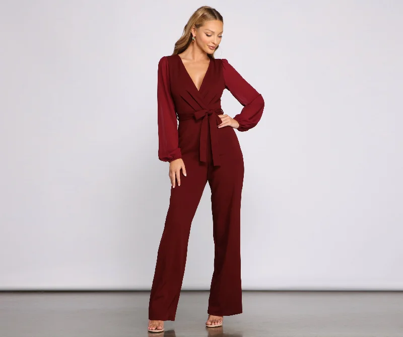 Effortless Beauty Chiffon Jumpsuit