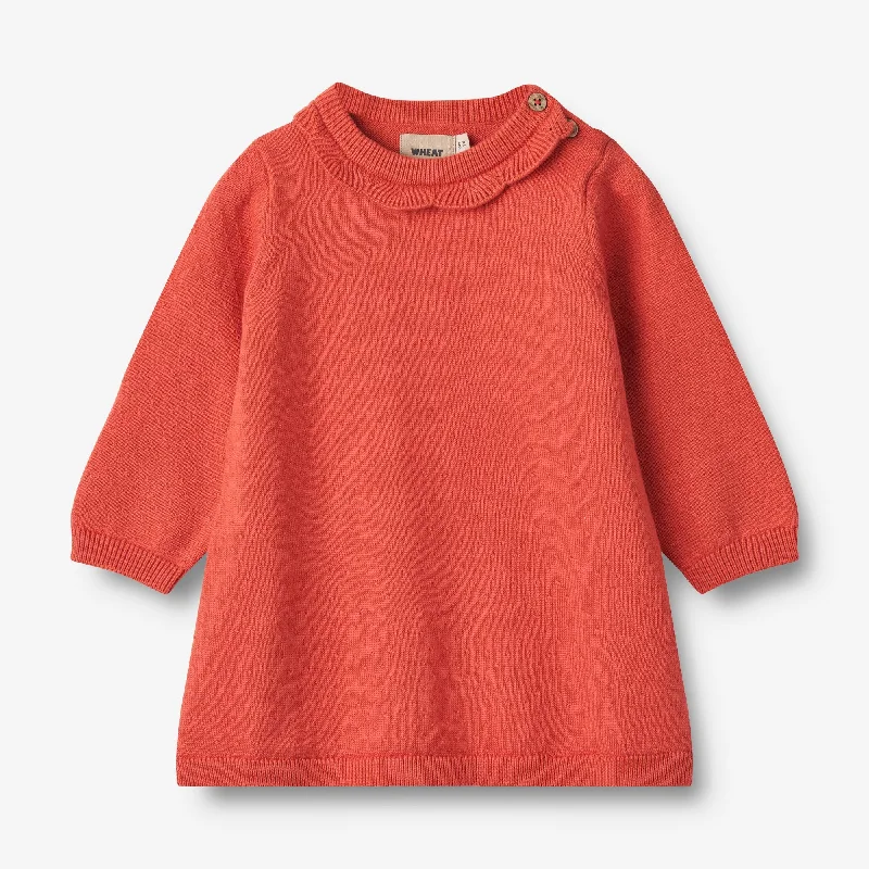 Knit Dress Nannie - candy red