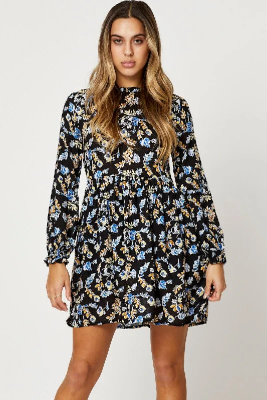 Print Skater Dress