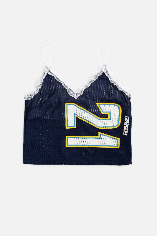 Rework LA Chargers NFL Lace Tank - M