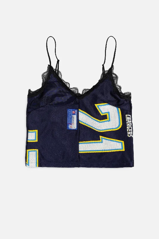 Rework LA Chargers NFL Lace Tank - XS