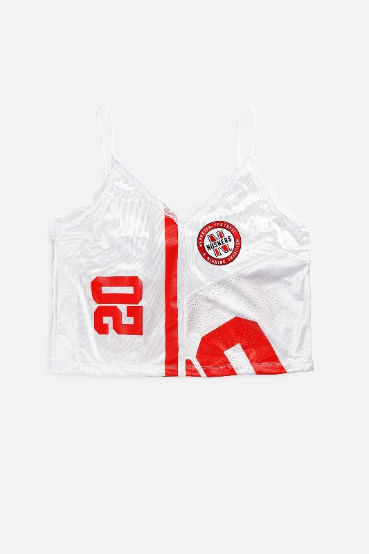 Rework Nebraska Cornhuskers NCAA Lace Tank - XL