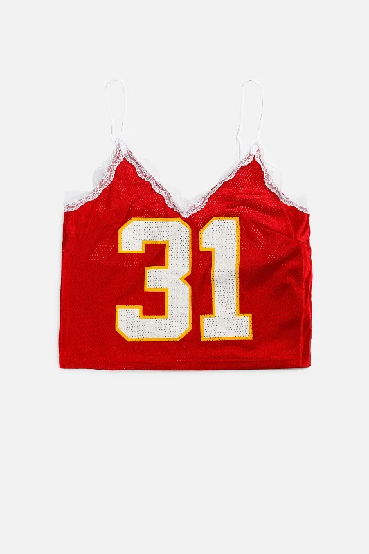 Rework Kansas City Chiefs NFL Lace Tank - M