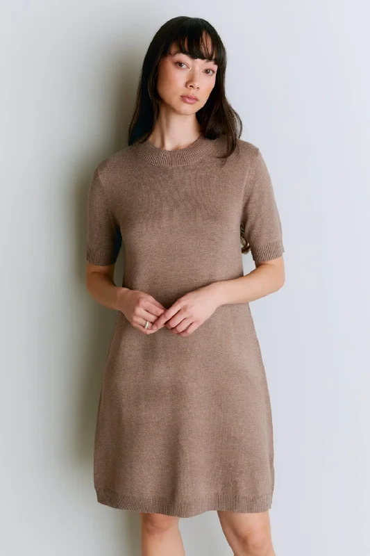 Short Sleeve Knit Dress