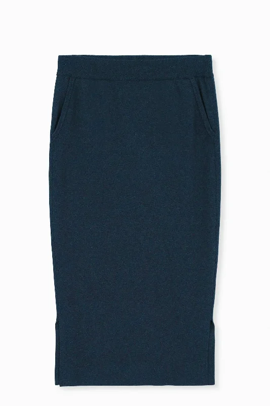 SICILY PENCIL SKIRT IN KNIT PIMA COTTON STRETCH LIMITED EDITION COLORS