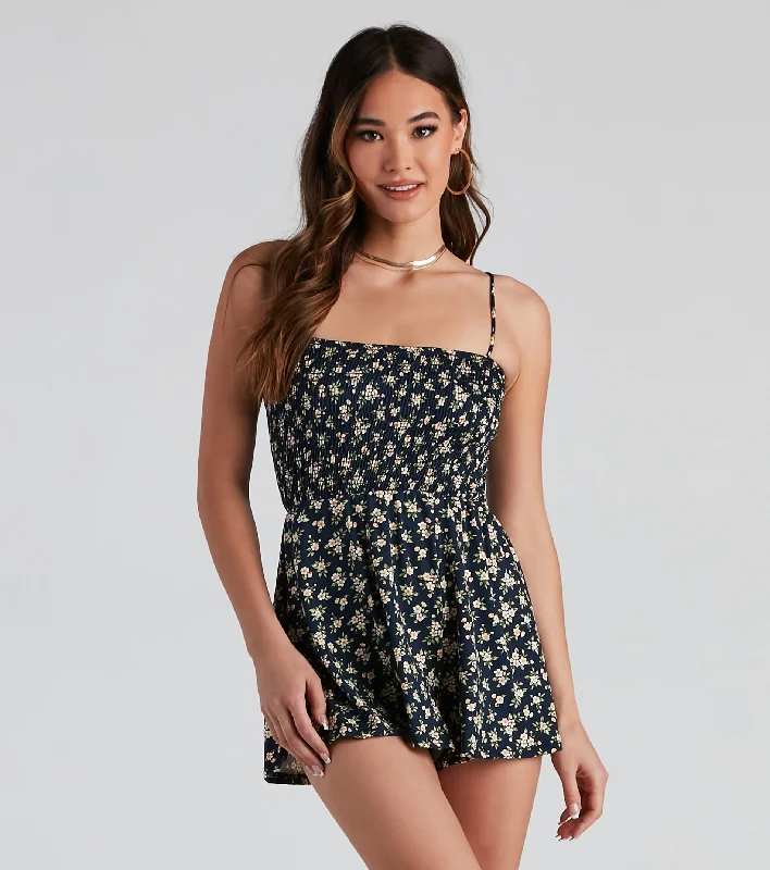 Sweet Vibes Ditsy Floral Romper