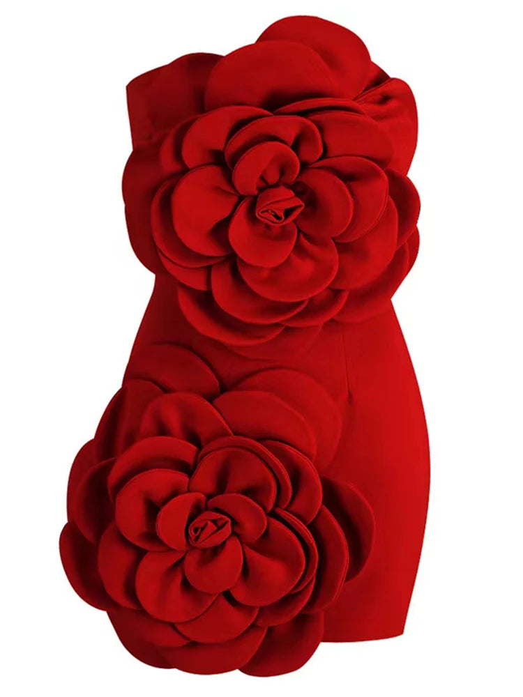 Strapless Sleeveless High Waist Bodycon Dress