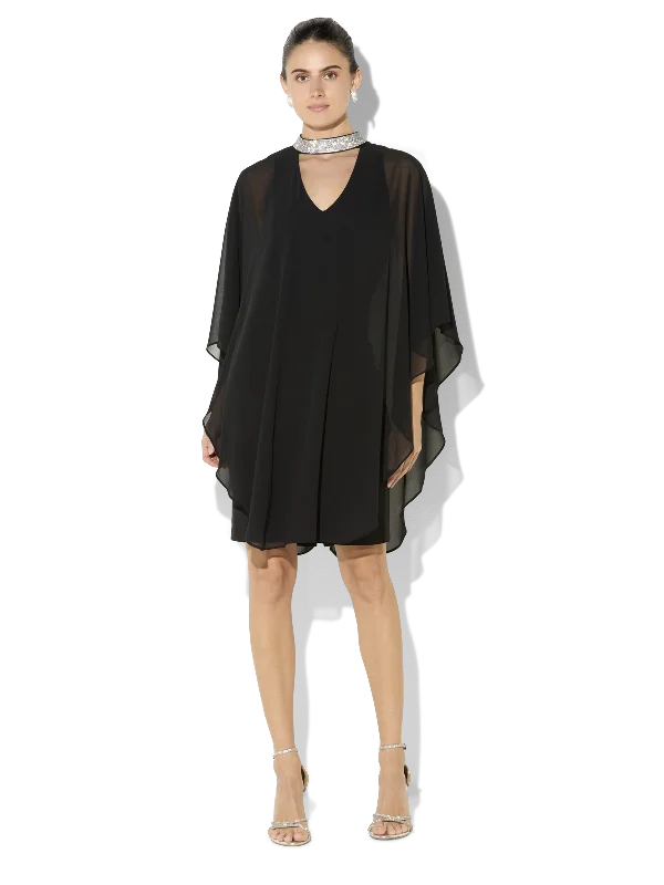 Elke Black Cocktail Dress